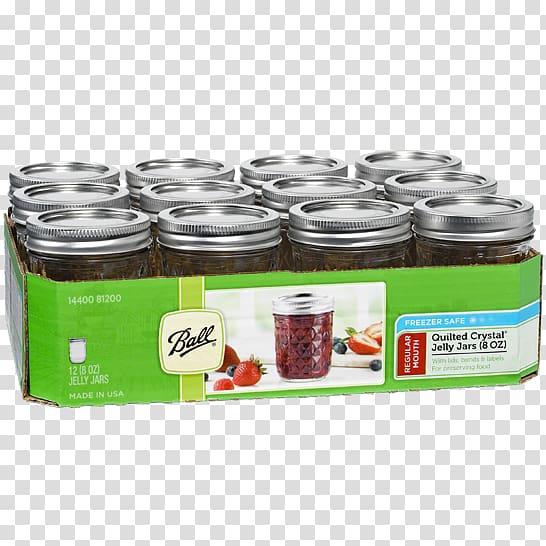 Gelatin dessert Mason jar Ball Corporation Home canning, jam jar transparent background PNG clipart