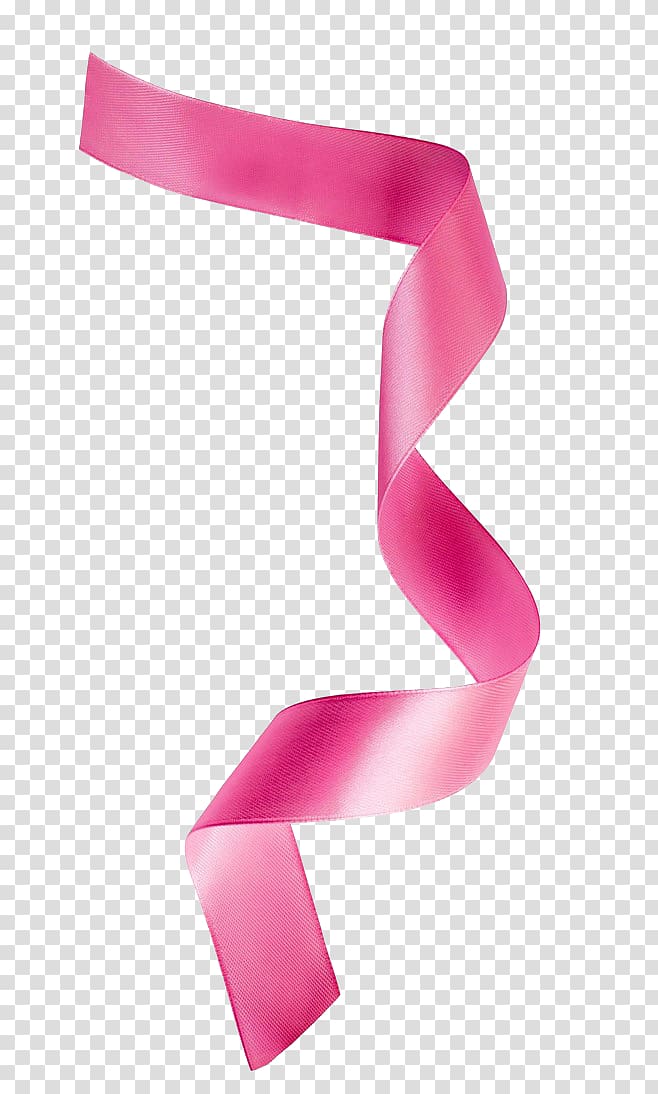 Pink ribbon Gift, Fans floating band transparent background PNG clipart