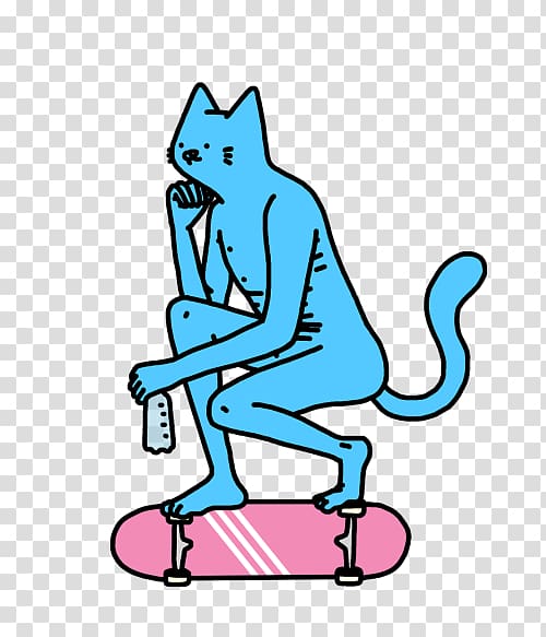 Sticker Skateboard Cat Telegram , others transparent background PNG clipart