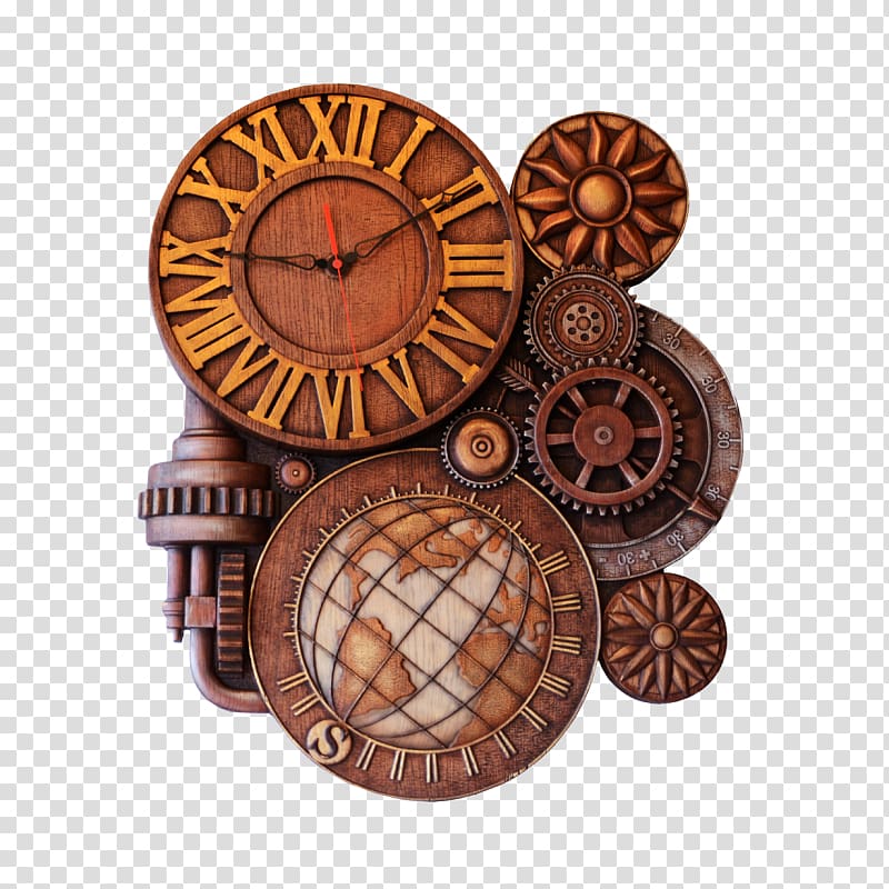 Astronomical clock Quartz clock Alarm Clocks Steampunk, clock transparent background PNG clipart