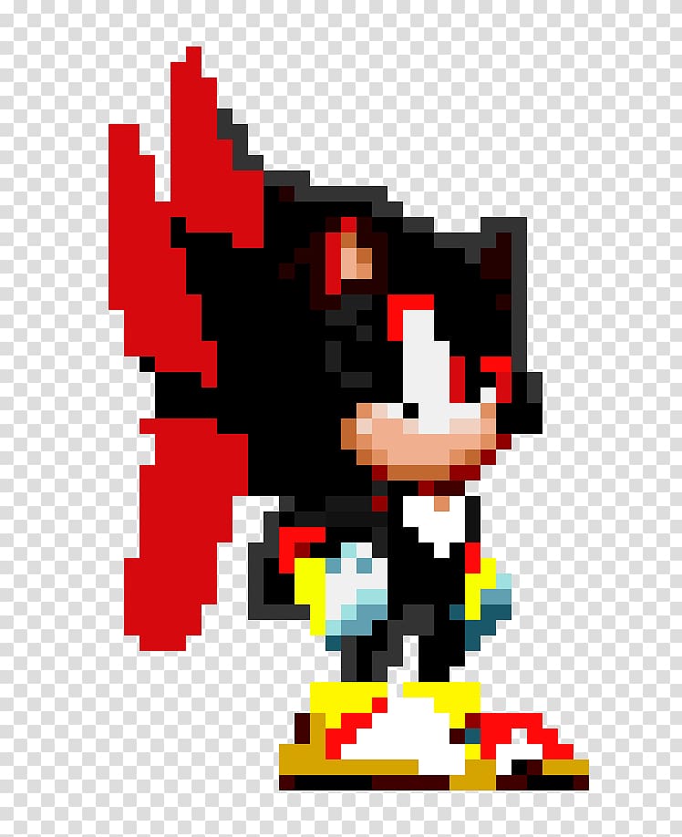 Sonic Mania Shadow the Hedgehog Sprite Knuckles the Echidna Pixel art, sonic the hedgehog pixel transparent background PNG clipart