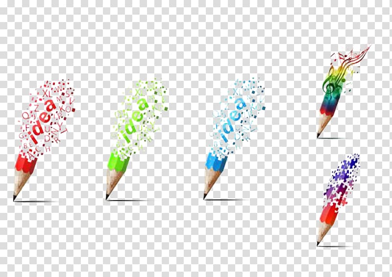 Advertising u5f71u8996 Filmmaking, Hand painted pencils transparent background PNG clipart