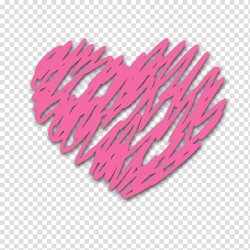 pink heart illustration, Heart Drawing, Heart-shaped transparent background PNG clipart