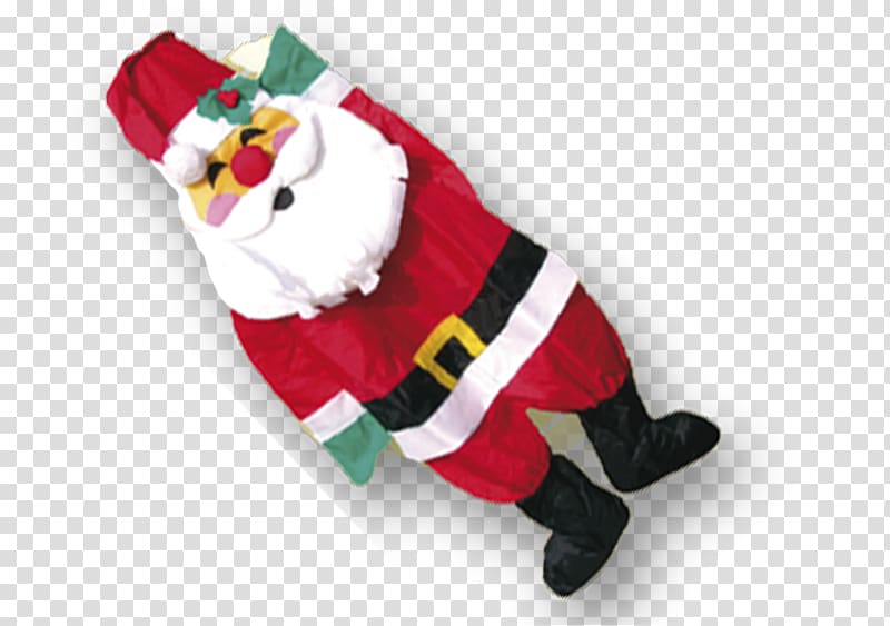 Windsock Christmas ornament Santa Claus Sculpture, christmas shopping huan transparent background PNG clipart