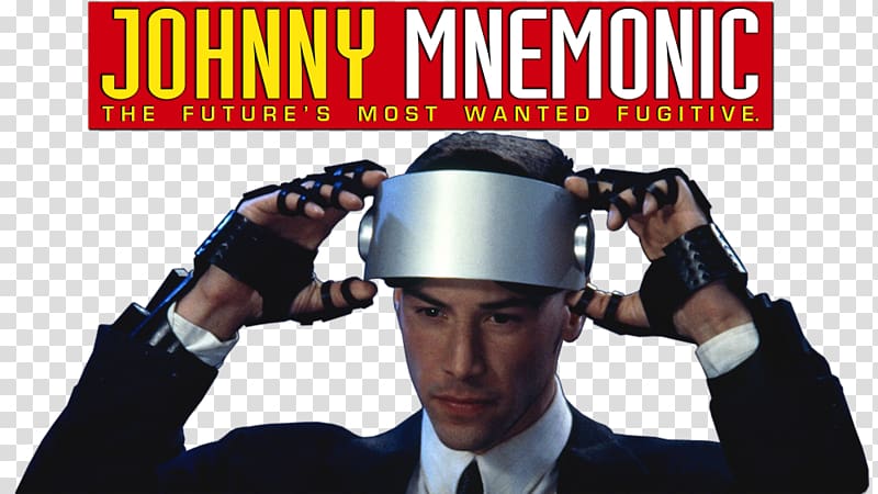 Keanu Reeves Johnny Mnemonic Goggles Art film, johnny english 1 movie transparent background PNG clipart