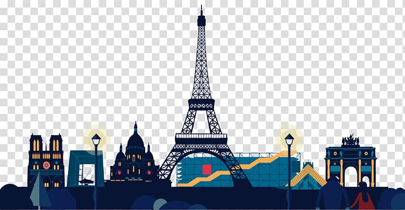 Eiffel Tower illustration, Vexel, France Paris City Lights transparent background PNG clipart
