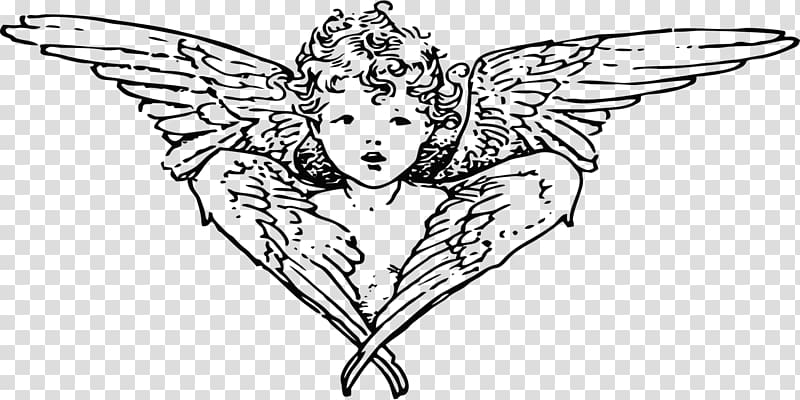 Cherub Angel Cupid Putto , angel transparent background PNG clipart