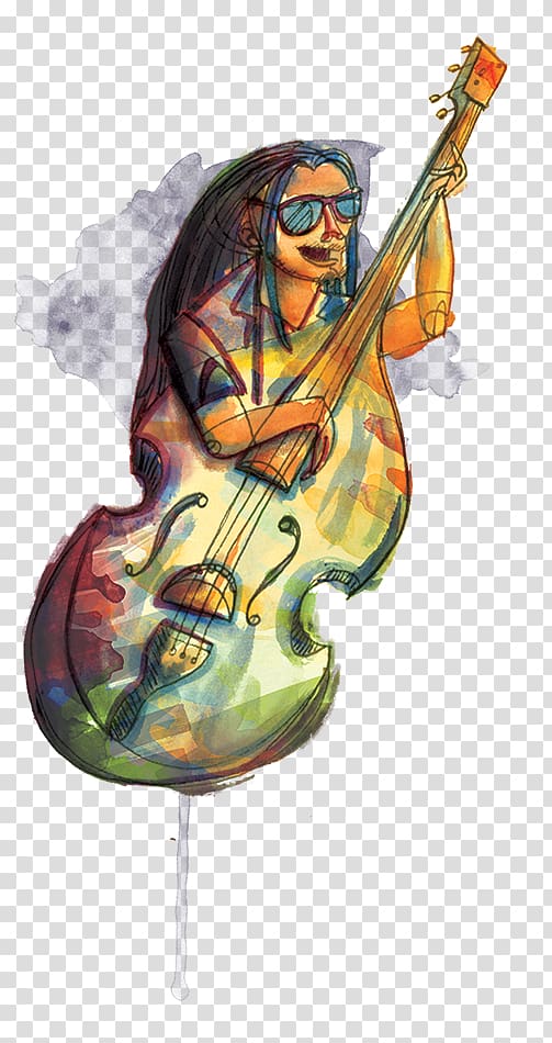 Violin family Cartoon Legendary creature, creative circus transparent background PNG clipart