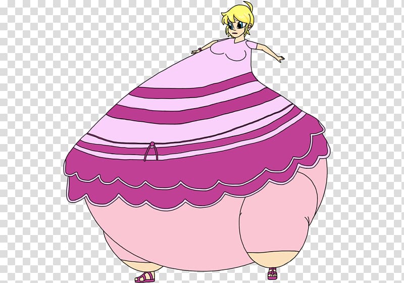 Pink M Character , marinette fat transparent background PNG clipart