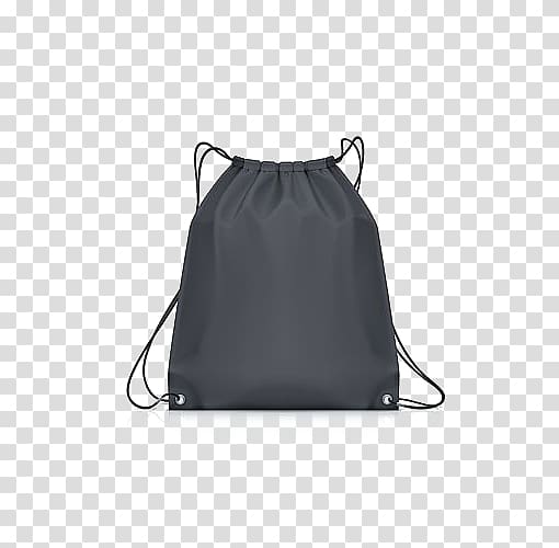 gray drawstring bag, Backpack Drawstring Bag i, Simple Backpack transparent background PNG clipart