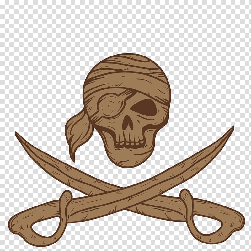 Piracy Icon, Decorative Pirate transparent background PNG clipart