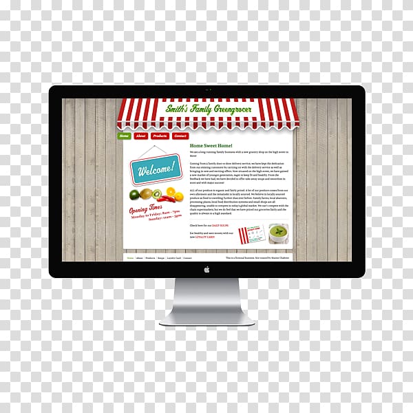 Computer Monitors Display advertising Multimedia, greengrocer transparent background PNG clipart