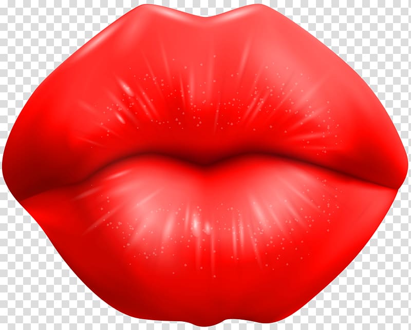 red lips illustration, Kiss , Kiss transparent background PNG clipart