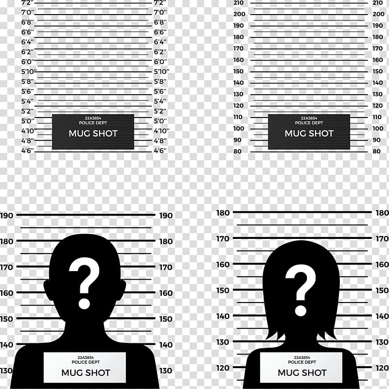 Mug shot identity illustration, Crime Prisoner Mug shot, Criminal face background transparent background PNG clipart