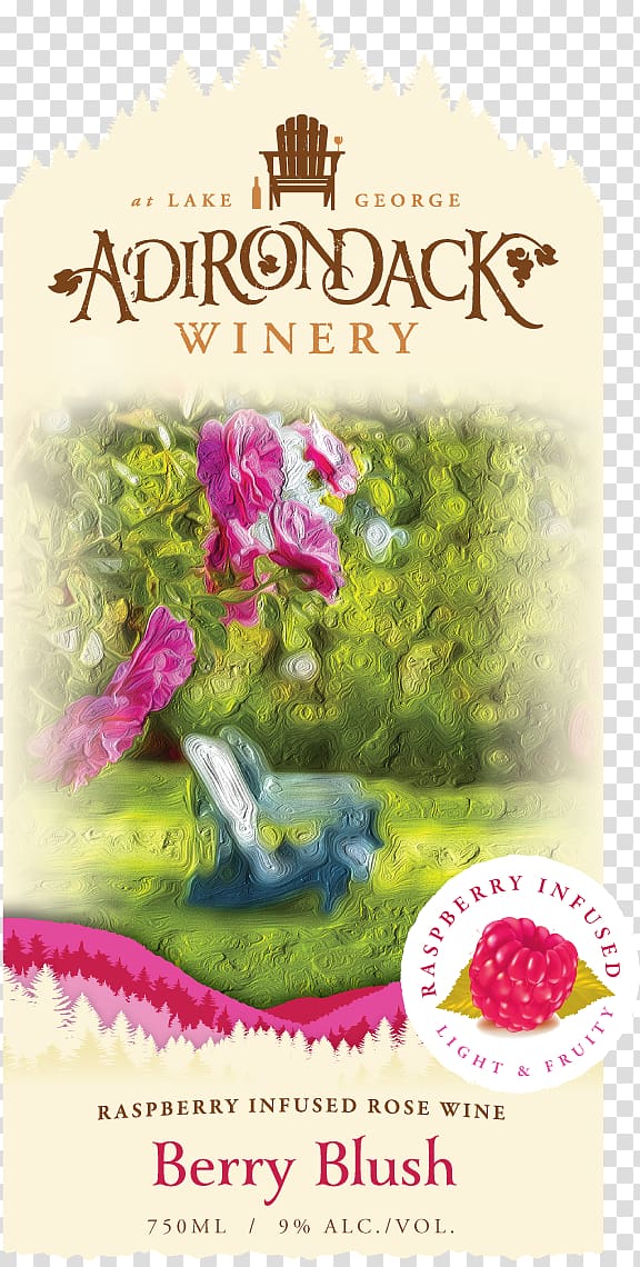 Wine label Winery Adirondack Mountains Berry, fruit wholesale card transparent background PNG clipart