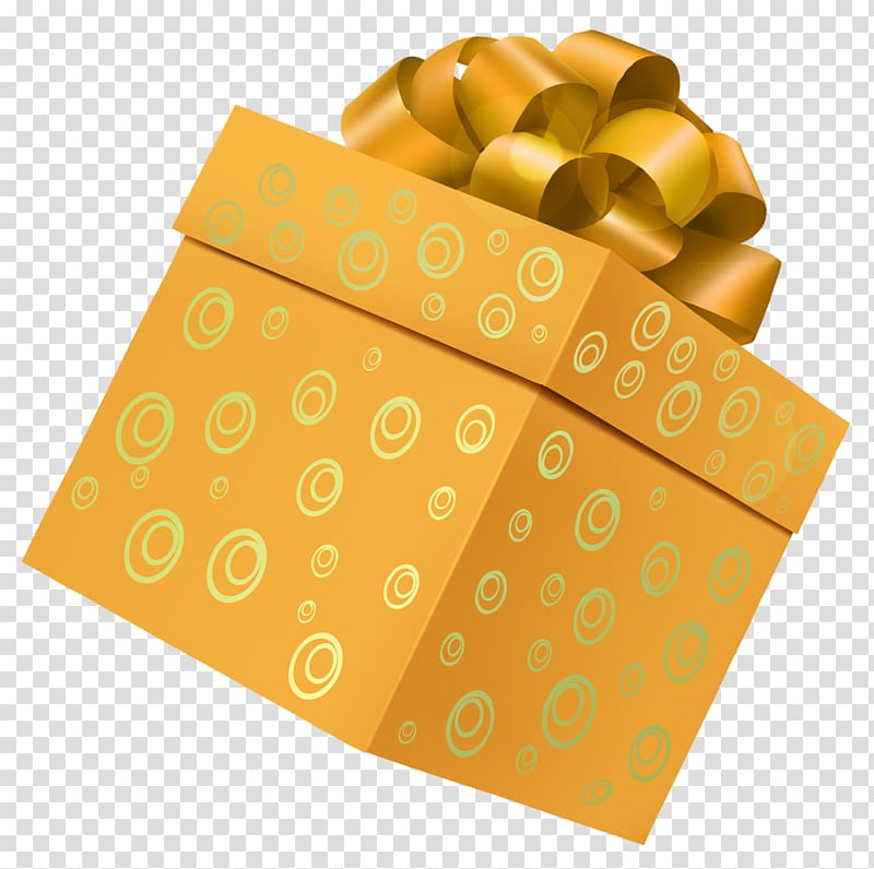 orange gift box screenshot, Gift Box , Yellow Gift Box transparent background PNG clipart