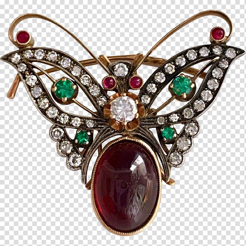 Emerald Jewellery Brooch Gemstone Garnet, emerald transparent background PNG clipart