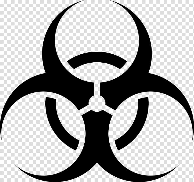 Biological hazard Hazard symbol , symbol transparent background PNG clipart