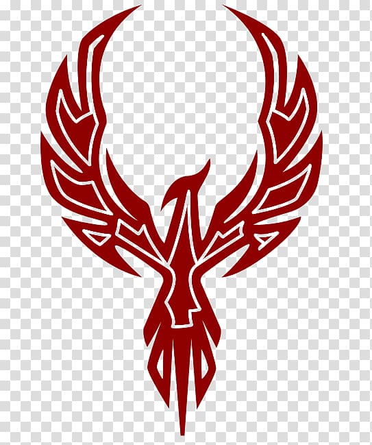 red phoenix logo, Phoenix Symbol Yin and yang , Phoenix transparent background PNG clipart