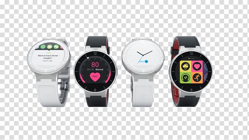 Smartwatch Alcatel Mobile The International Consumer Electronics Show Android, watch surface transparent background PNG clipart