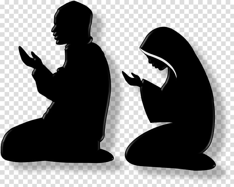 Muslims Praying Clipart Image