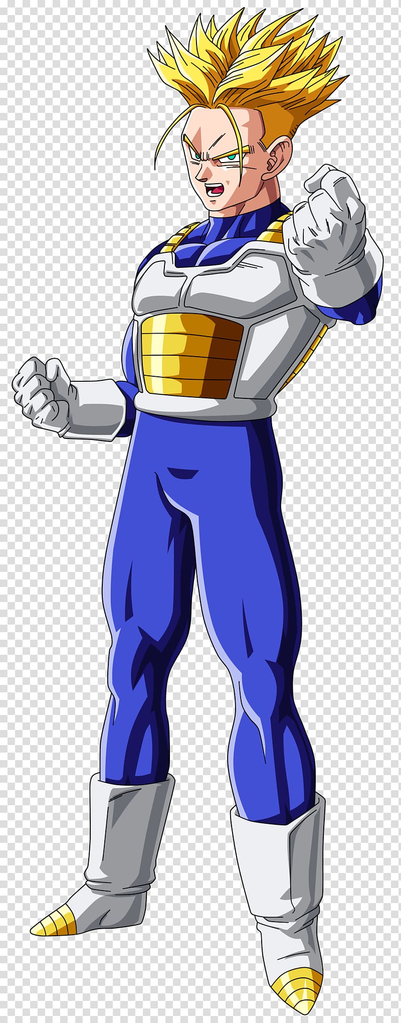 Trunks Goku Frieza Vegeta Gohan, Blue Trunk transparent background PNG clipart