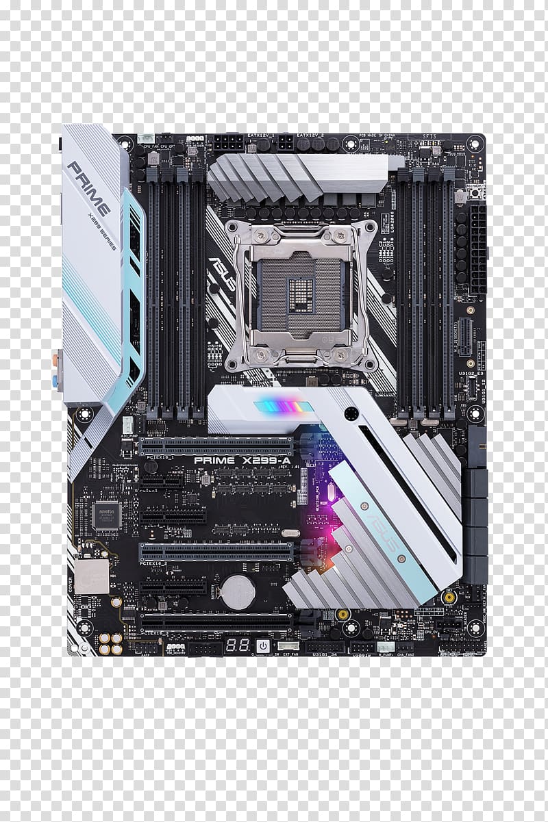 LGA 2066 Intel X299 List of Intel Core i9 microprocessors ASUS PRIME X299-A Motherboard, others transparent background PNG clipart