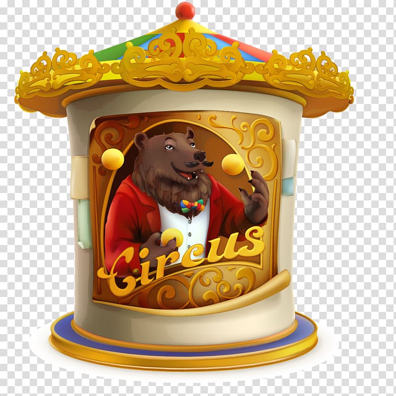 Circus bear , Circus Cartoon Illustration, circus material transparent background PNG clipart