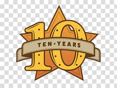10 years loog, Ten Years transparent background PNG clipart