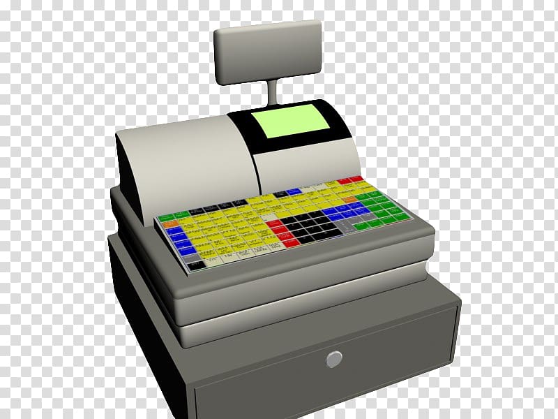 Computer keyboard Cash register Color Money, Multi color keyboard cash register transparent background PNG clipart