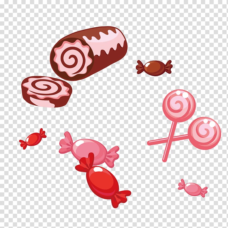 Lollipop Candy Cartoon, Cute little candy transparent background PNG clipart