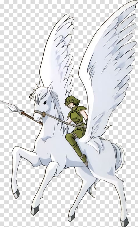 Fire Emblem: Thracia 776 Pegasus Horse Tear Ring Saga Wiki, pegasus transparent background PNG clipart