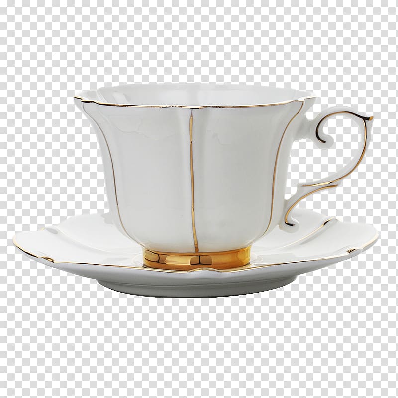 Cup with coffee on a transparent background by PRUSSIAART on