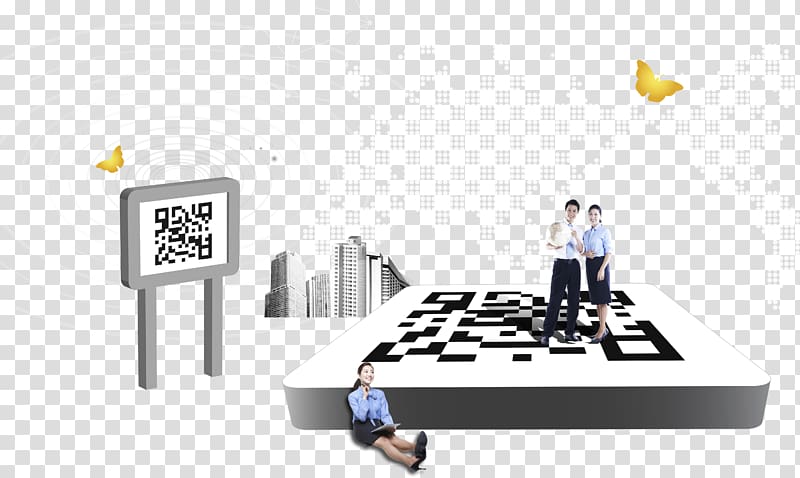 QR code Advertising, Business Trade dimensional code transparent background PNG clipart