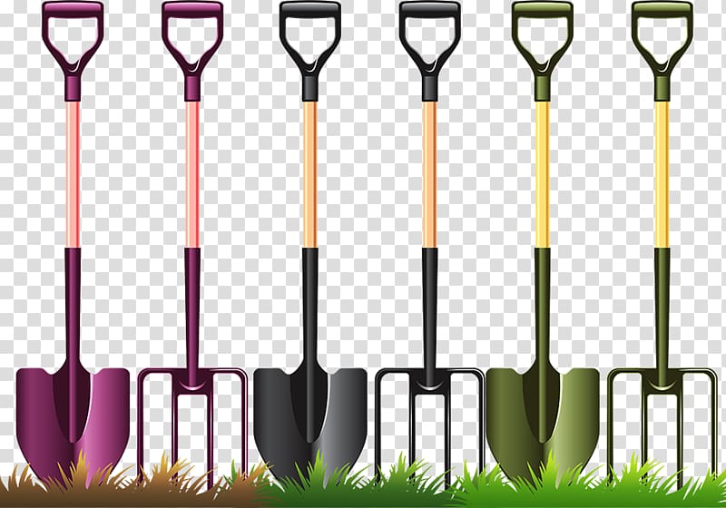 Garden tool Gardening , Fork spade design material transparent background PNG clipart