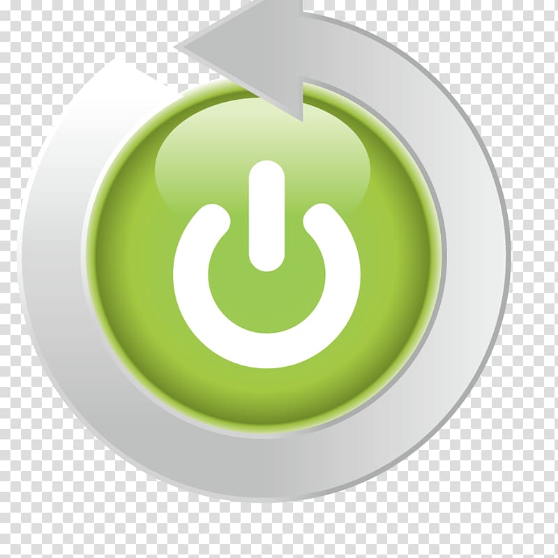 Switch Push-button Icon, Green button transparent background PNG clipart