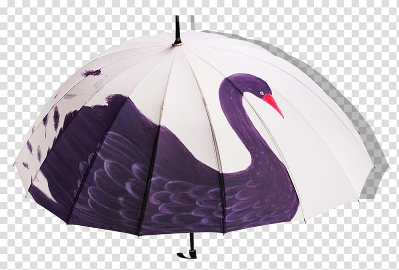 Black swan umbrella sun umbrella transparent background PNG clipart