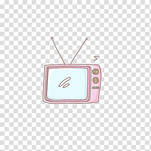 Television Cartoon , TV cartoon hand-painted pattern transparent background PNG clipart