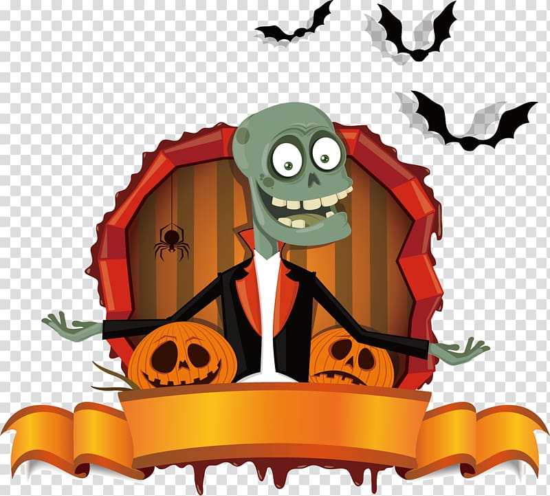 Halloween card Greeting card , Halloween cartoon transparent background PNG clipart