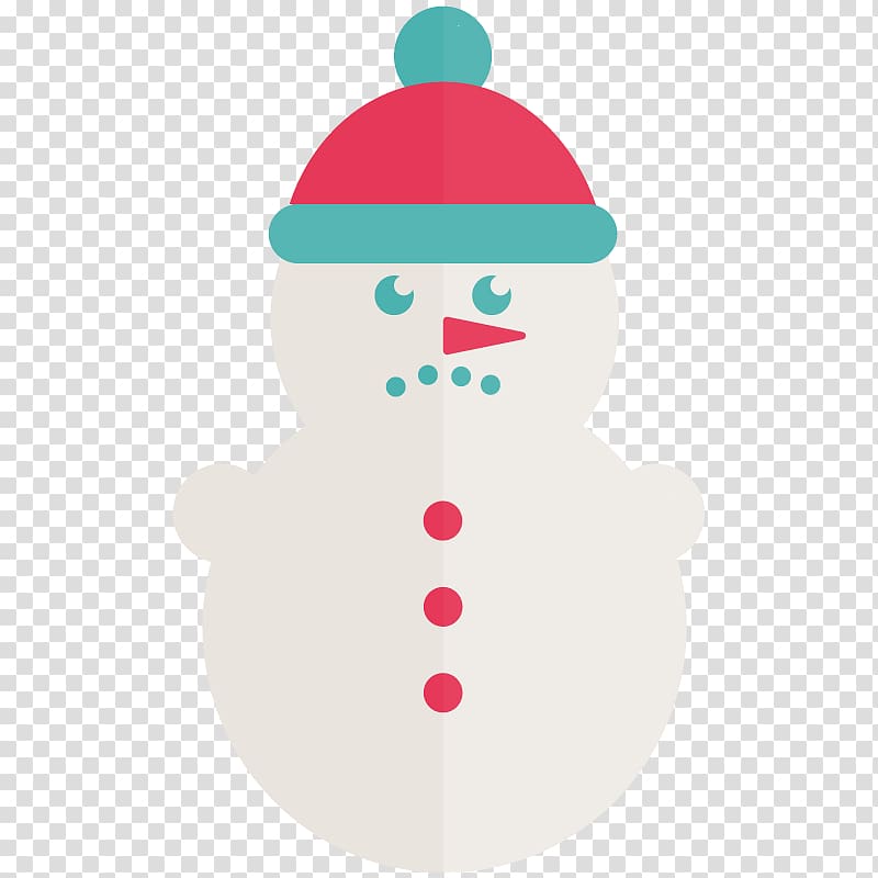 Snowman Santa Claus Christmas decoration Gingerbread house, make a snowman transparent background PNG clipart