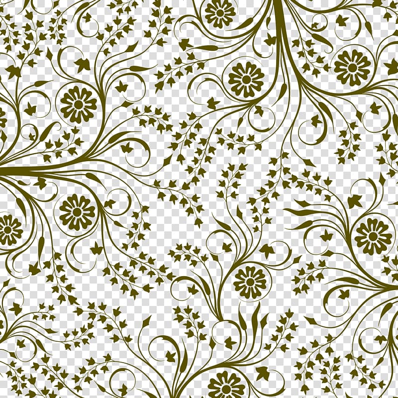 brown flowers illustration, Pattern, Shading pattern design material transparent background PNG clipart