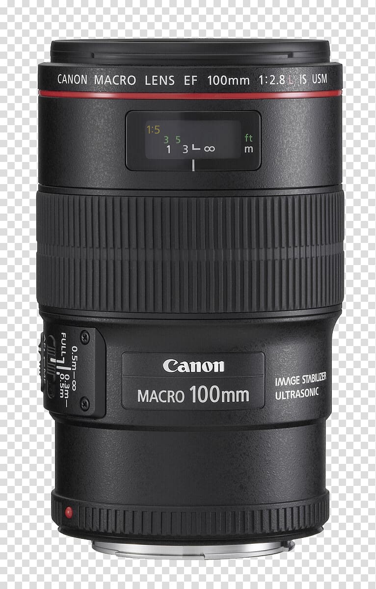Canon EF lens mount Canon EF 100mm lens Canon EOS Canon EF 100mm f/2.8L Macro IS USM Canon EF 100mm f/2.8 Macro USM, camera lens transparent background PNG clipart