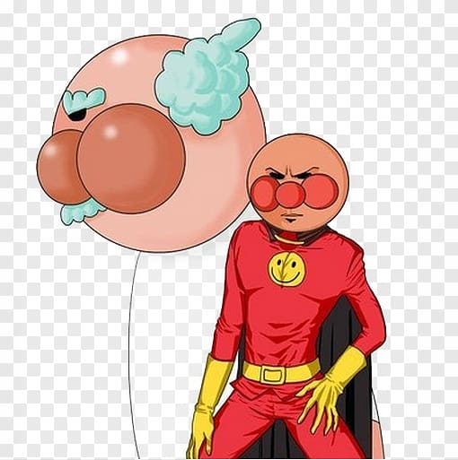 Akuma Anpanman One Punch Man No Te, Old bread superman transparent background PNG clipart