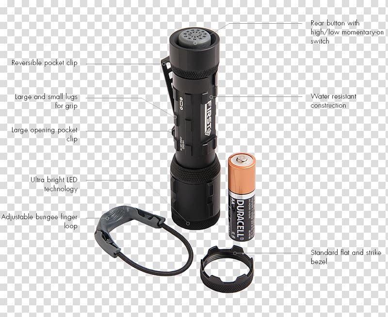 Flashlight Bateria CR123 Pennelykt Duracell, flashlight transparent background PNG clipart