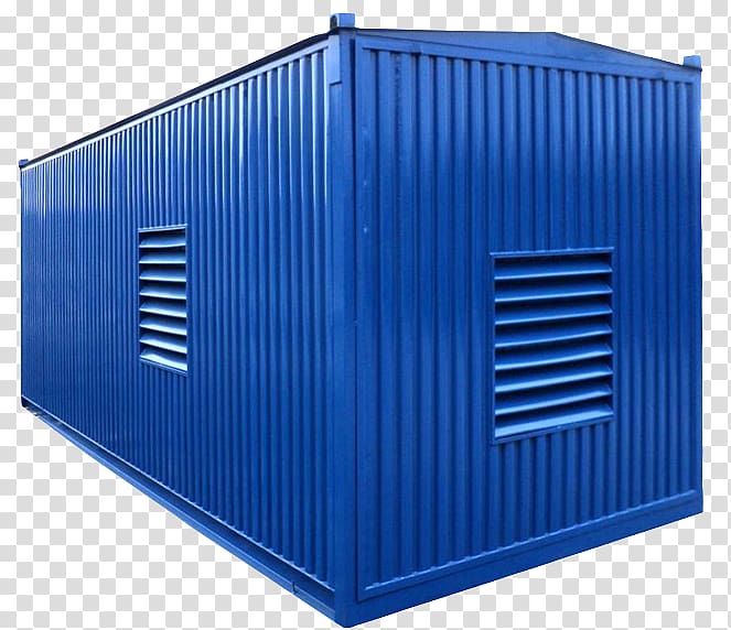 Shipping container Intermodal container Блок-контейнер Power station Diesel generator, others transparent background PNG clipart