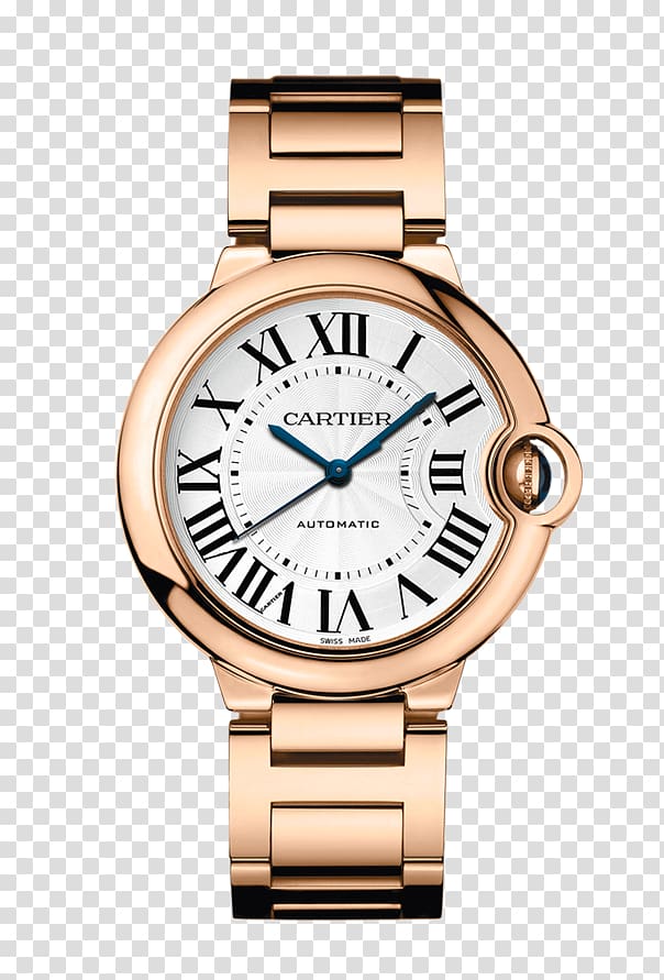 Cartier Ballon Bleu Automatic watch Colored gold, watch transparent background PNG clipart
