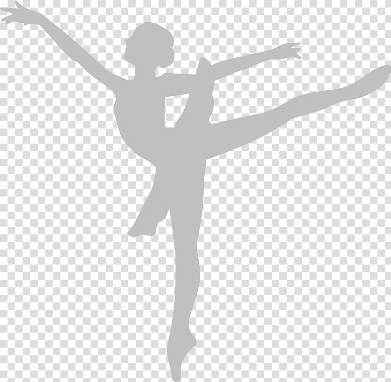 Ballet Dancer Arabesque Silhouette, 荞麦面 transparent background PNG clipart