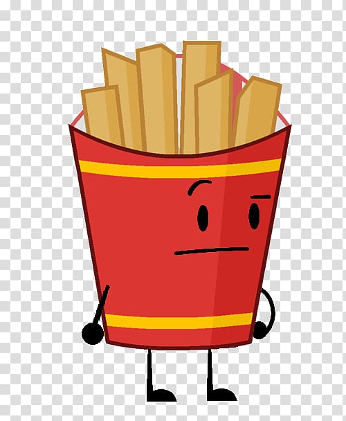 Character Video Food, bfb fries body transparent background PNG clipart