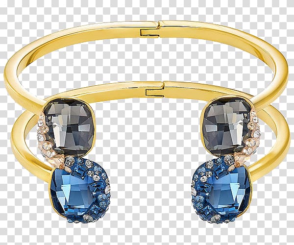 Earring Swarovski AG Bangle Bracelet Jewellery, Swarovski jewelry gold bracelet transparent background PNG clipart