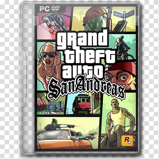 Grand Theft Auto: San Andreas Grand Theft Auto V Grand Theft Auto IV PlayStation 2, GTA san transparent background PNG clipart